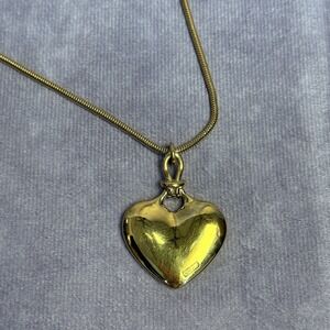 Gold Monet‎ Heart Necklace Pendant 16 Inches